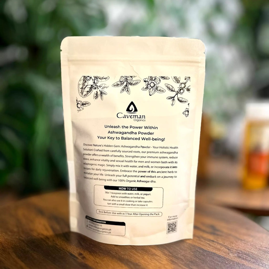 Ashwagandha Powder 200gm Pack Front Image